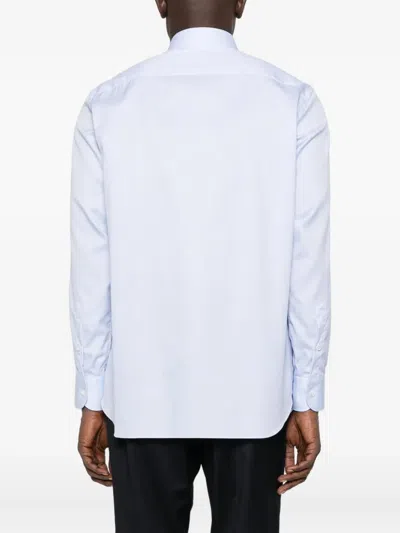 Brioni Cotton Shirt In Blue