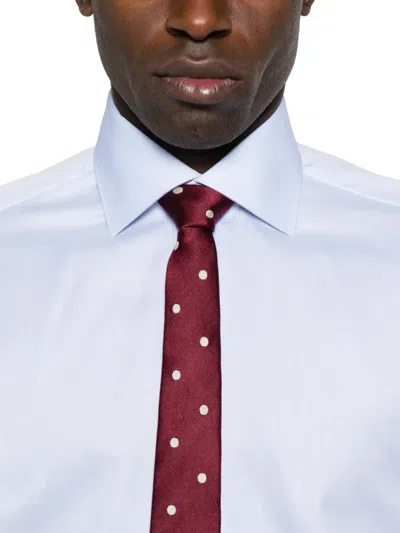 Brioni Cotton Shirt In Blue