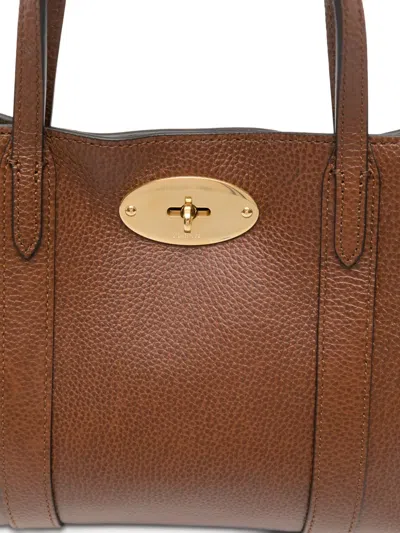 Mulberry Mini Leather Bayswater Tote Bag In Burgundy