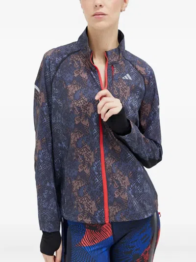 Adidas Originals Fast Iteration Zip-up Jacket In Blue