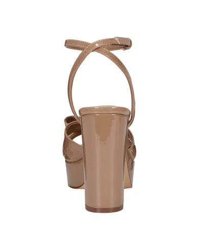 Marc Fisher Women's Daisee Block Heel Platform Sandals In Brown