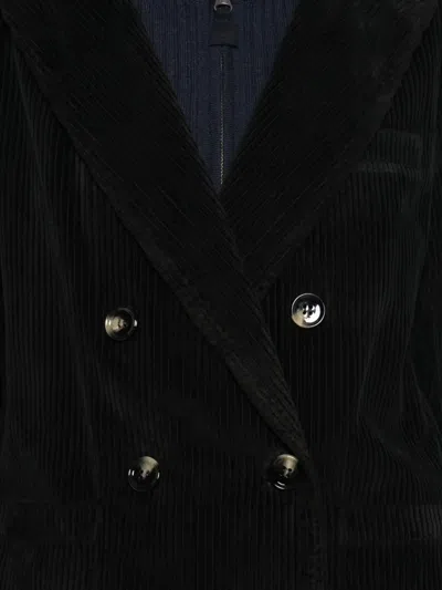 灯芯绒双排扣西装夹克