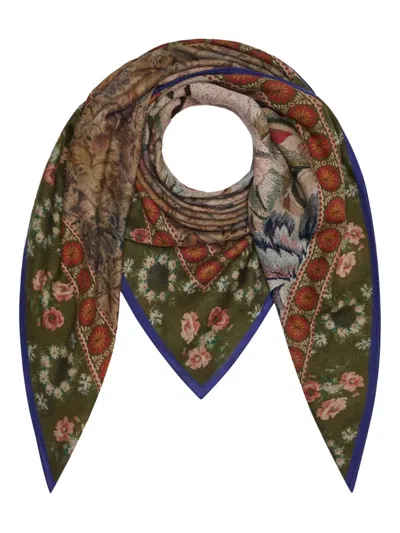 Pierre-louis Mascia Geometric-pattern Scarf In Black