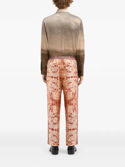 Pierre-louis Mascia Paisley-print Drawstring-waist Trousers In Multi