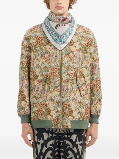 Pierre-louis Mascia Floral-pattern Silk Scarf In Multi