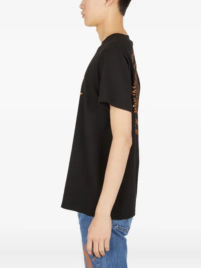 Perks And Mini Graphic-motif Jersey T-shirt In Black