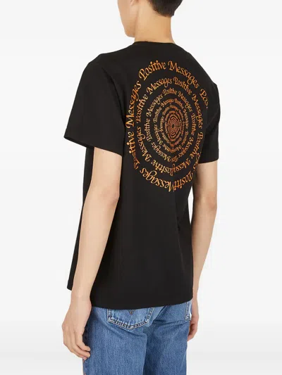 Perks And Mini Graphic-motif Jersey T-shirt In Black