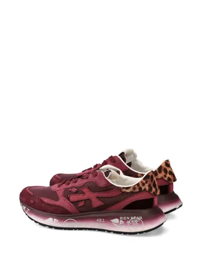 Premiata Lauryn 7789 Leopard-print Panel Sneakers In Multi