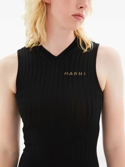 罗纹中长连衣裙