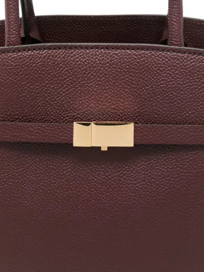 Demellier Midi Hudson Tote Bag In Burgundy