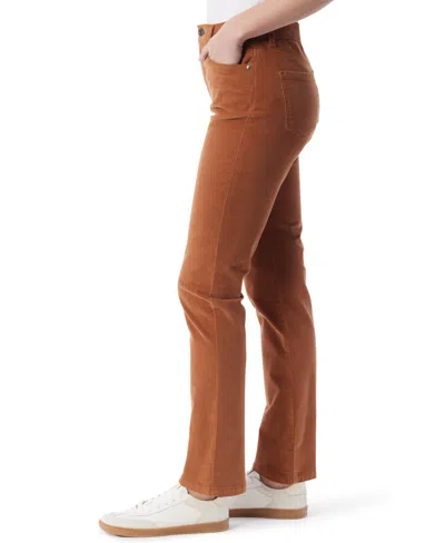 Gloria Vanderbilt Women's Amanda Cord Casual Pants, In Regular & Short In Brown