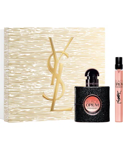 Saint Laurent 2-pc. Black Opium Eau De Parfum Set In Transparent