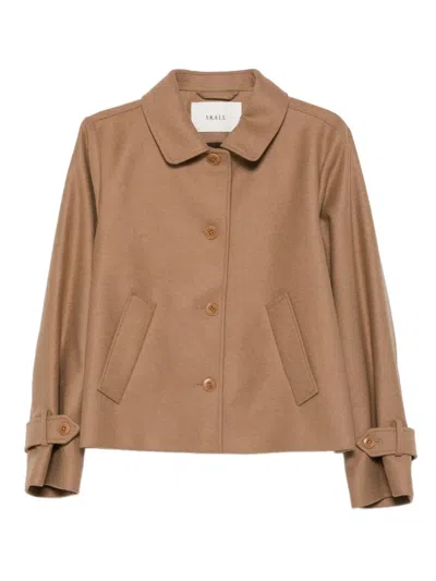 Skall Studio Ally Buttoned Jacket In Brown