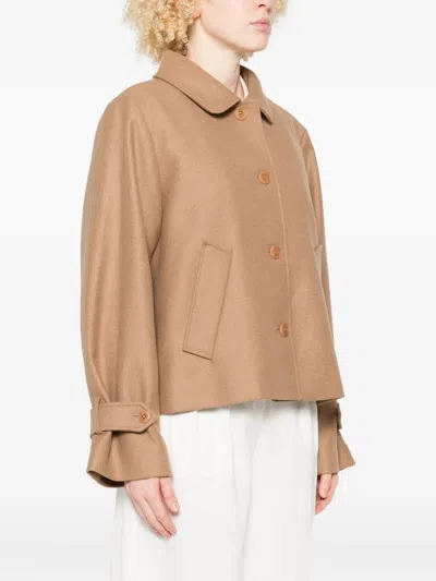 Skall Studio Ally Buttoned Jacket In Brown