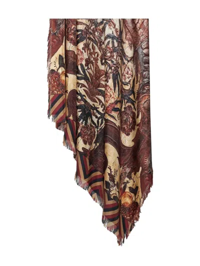Pierre-louis Mascia Geometric-pattern Fringed-edges Scarf In Multi