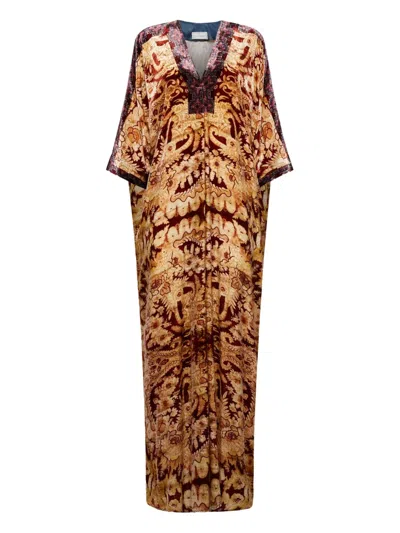 Pierre-louis Mascia Abstract-pattern Maxi Dress In Multi
