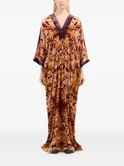 Pierre-louis Mascia Abstract-pattern Maxi Dress In Multi