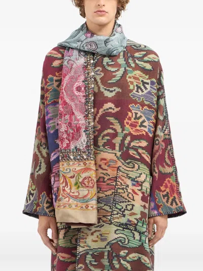 Pierre-louis Mascia Floral-pattern Scarf In Multi