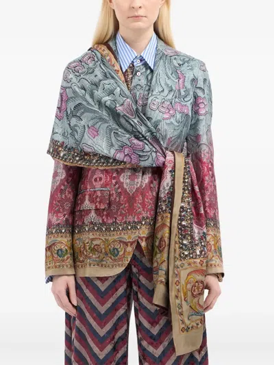 Pierre-louis Mascia Floral-pattern Scarf In Multi