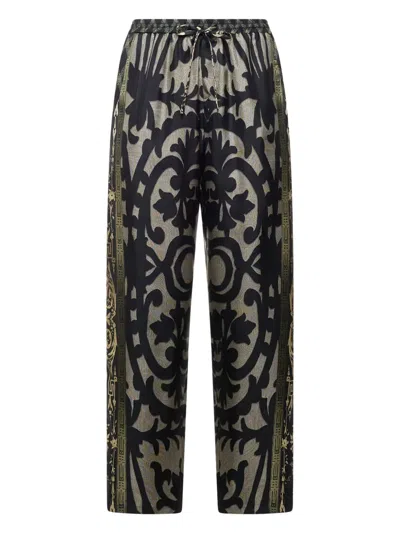 Pierre-louis Mascia Drawstring-waist Trousers In Multi