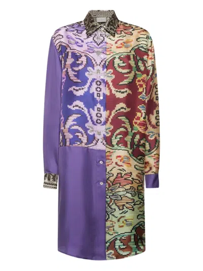 Pierre-louis Mascia Patchwork-design Shirt In Multi