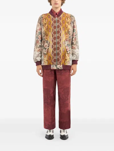 Pierre-louis Mascia Floral-panel Bomber Jacket In Multi
