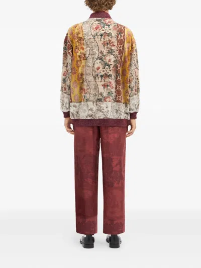 Pierre-louis Mascia Floral-panel Bomber Jacket In Multi