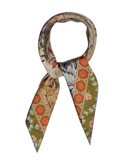 Pierre-louis Mascia Geometric-pattern Silk Scarf In Multi