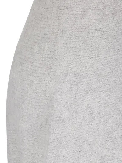 Samsoe & Samsoe Elasticated-waistband Skirt In White