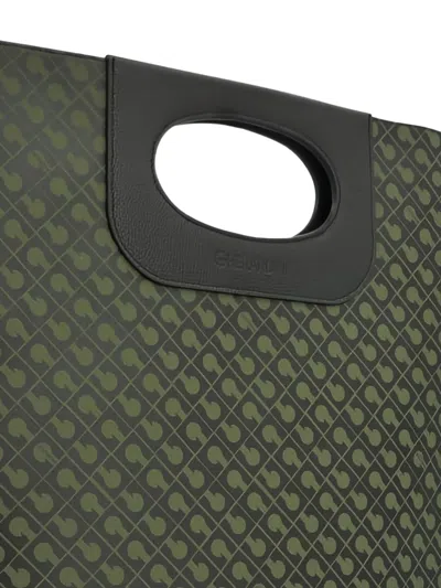 Gherardini Cut-out Handle Tote Bag In Green