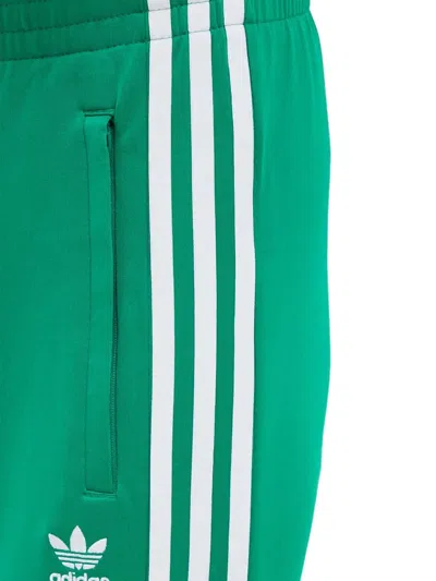 Adidas Originals Three-stripe Track Pants In Green
