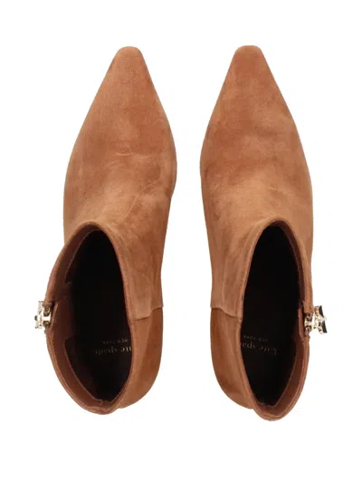 Kate Spade 60mm Pointed-toe Boots In Brown