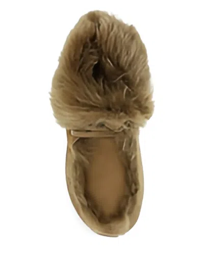 Pedro Garcia Furry Ankle Boots In Brown