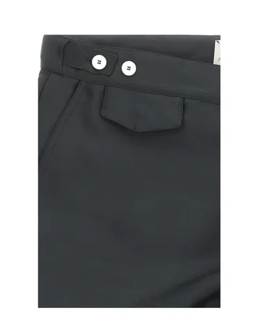 Vivienne Westwood Orb-embroidered Mid-rise Bermuda Shorts In Black