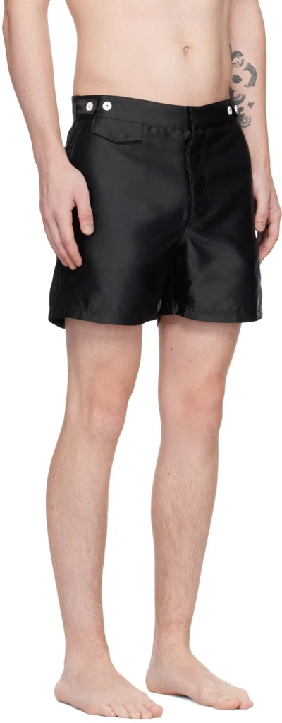 Vivienne Westwood Orb-embroidered Mid-rise Bermuda Shorts In Black