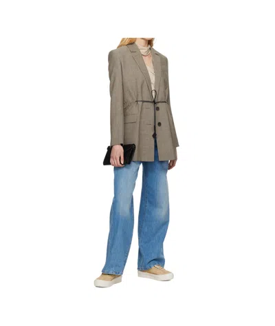 Lanvin Cash Raffia Sneakers In Neutral