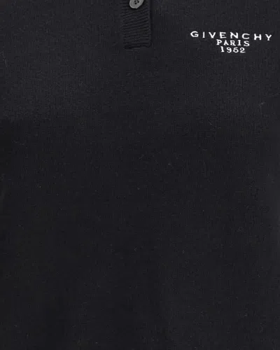Givenchy Wool And Cashmere Polo Sweater In Black
