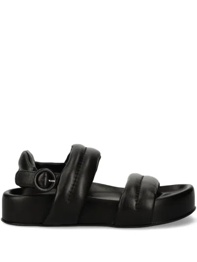 Agl Attilio Giusti Leombruni Padded Double-strap Sandals In Black