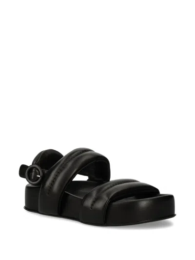 Agl Attilio Giusti Leombruni Padded Double-strap Sandals In Black