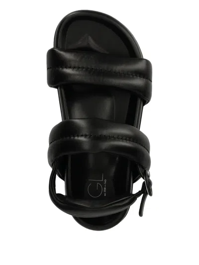 Agl Attilio Giusti Leombruni Padded Double-strap Sandals In Black