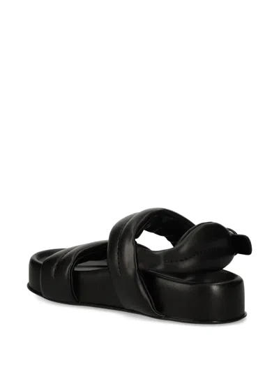 Agl Attilio Giusti Leombruni Padded Double-strap Sandals In Black