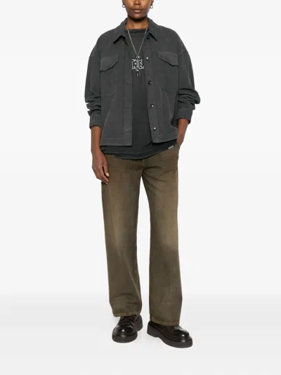 True Avenue Button-front Jacket In Gray