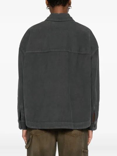 True Avenue Button-front Jacket In Gray