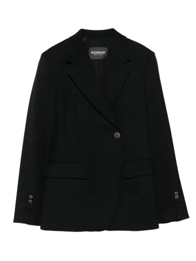 Dondup Single-button Blazer In Black