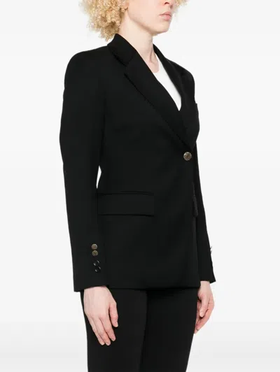 Dondup Single-button Blazer In Black