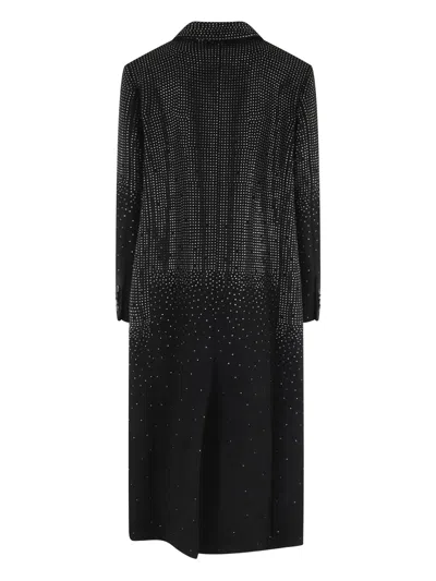 Giuseppe Di Morabito Long Black Wool Coat In Black