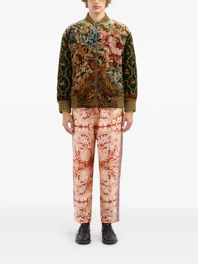 Pierre-louis Mascia Pierre Louis Mascia Printed Silk Blend Bomber Jacket In Multi