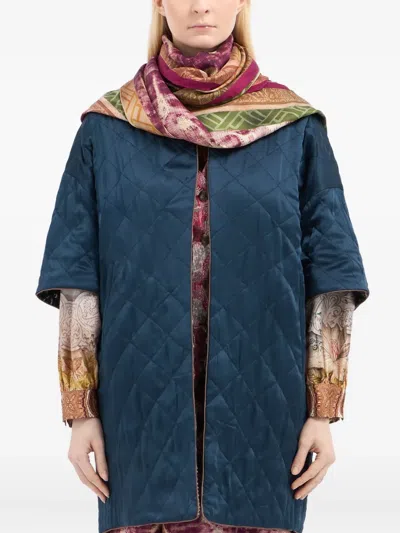 Pierre-louis Mascia Abstract-pattern Silk Scarf In Pink