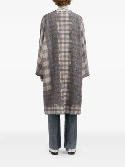 Pierre-louis Mascia Plaid-pattern Coat In Multi