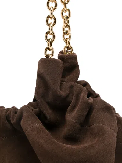 Demellier Miami Bag Mocha Suede And Mocha Smooth In Brown